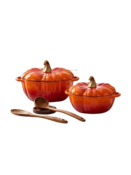 Qulimetal Pumpkin Dutch Oven, Set of 2