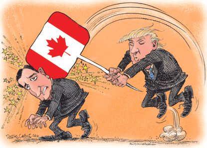 Political cartoon U.S. Donald Trump Ted Cruz Birther Canada