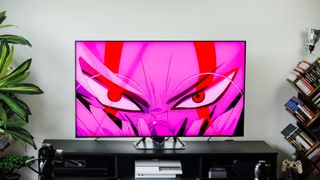 Samsung QN90F Neo QLED TV in a living room