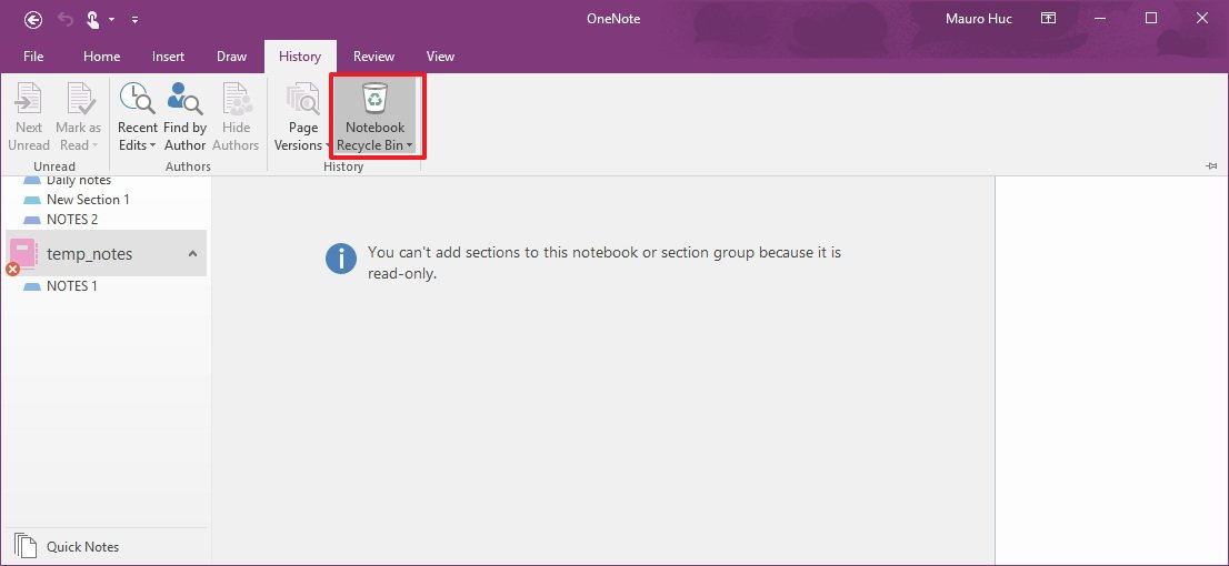 Onenote for windows 10