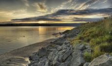 The River Severn at sunset.