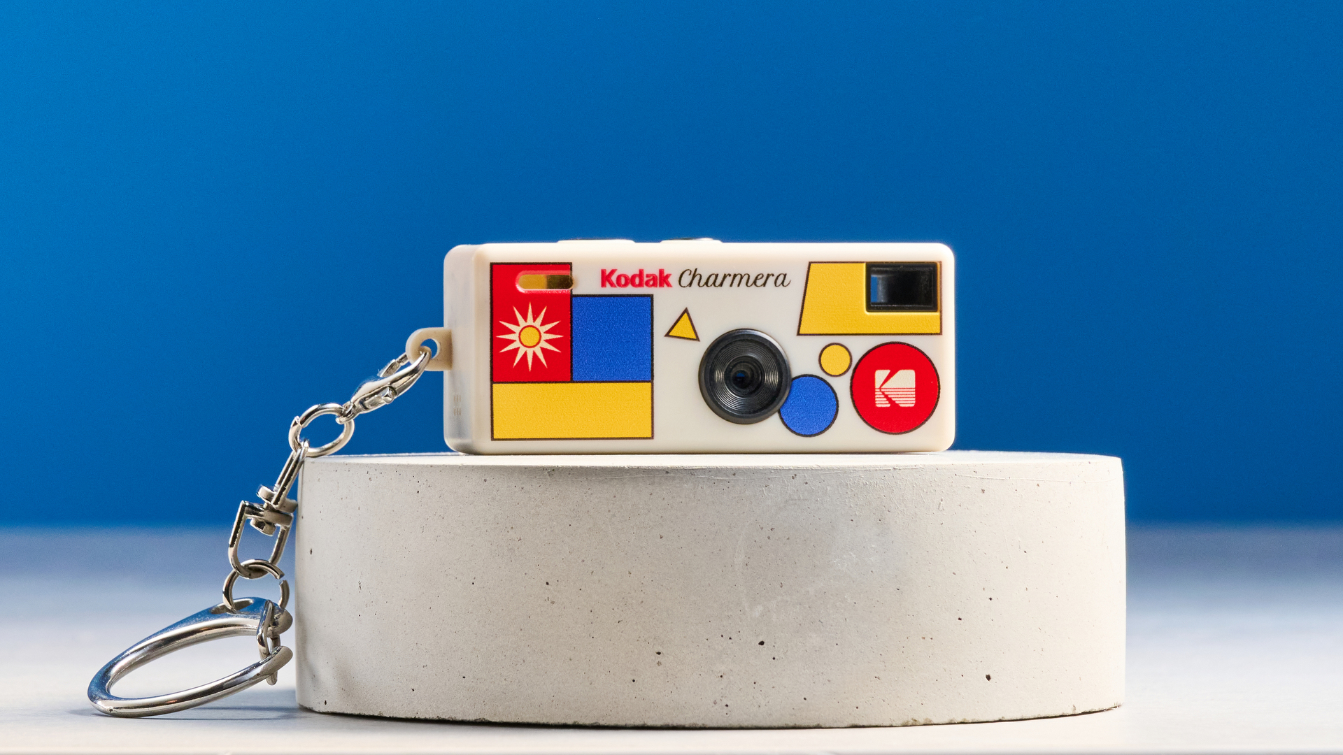 A Kodak Charmera keychain camera