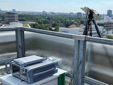 LG 6G equipment on a rooftop in Berlin