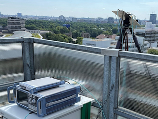 LG 6G equipment on a rooftop in Berlin
