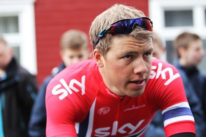 Norwegian road champion Edvald Boasson Hagen (Sky)
