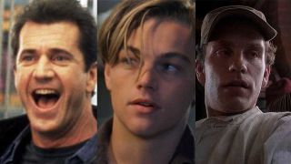 From left to right: Mel Gibson, Leonardo DiCaprio, John Malkovich