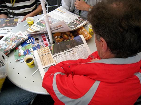 Reading up on the news