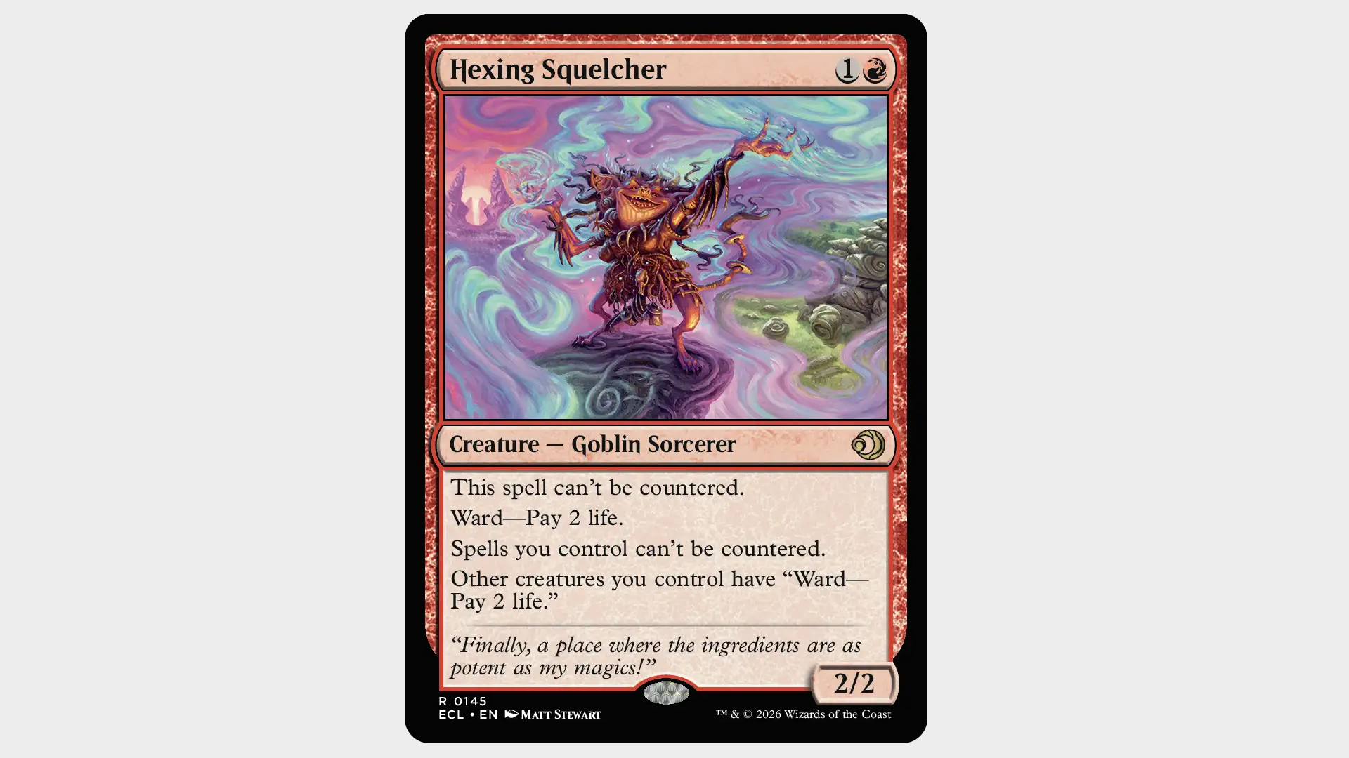 Hexing Squelcher card on a plain background