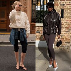 windbreakers and plain leggings outfit idea