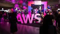 AWS logo pictured at the AWS Summit Seoul 2024 at COEX Convention & Exhibition Center on May 16, 2024, in Seoul, South Korea. 