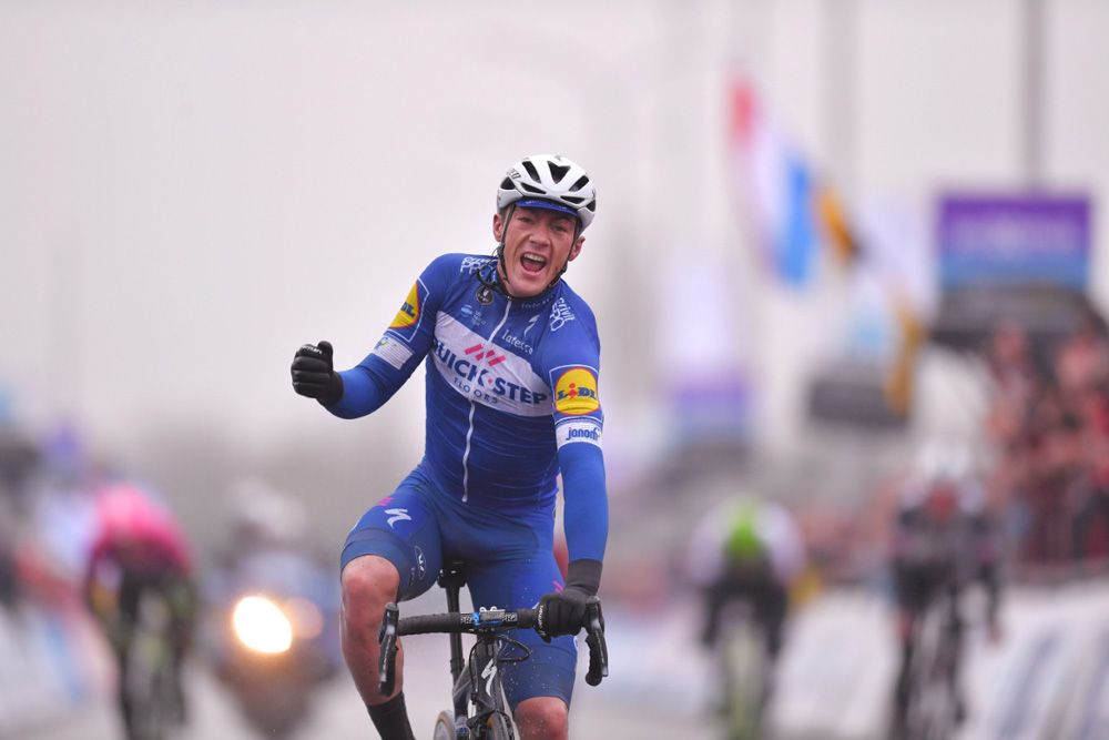 Yves Lampaert (Quick-Step Floors) celebrates his second consecutive victory