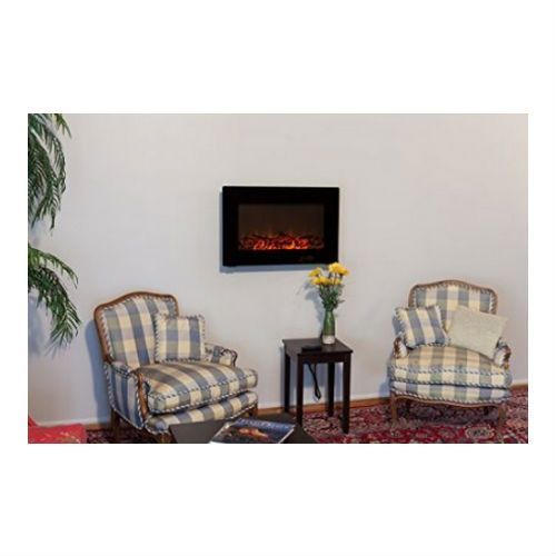 Fire Sense 60757 image: This electric fireplace can be a nice addition to a small living space or even a business office.