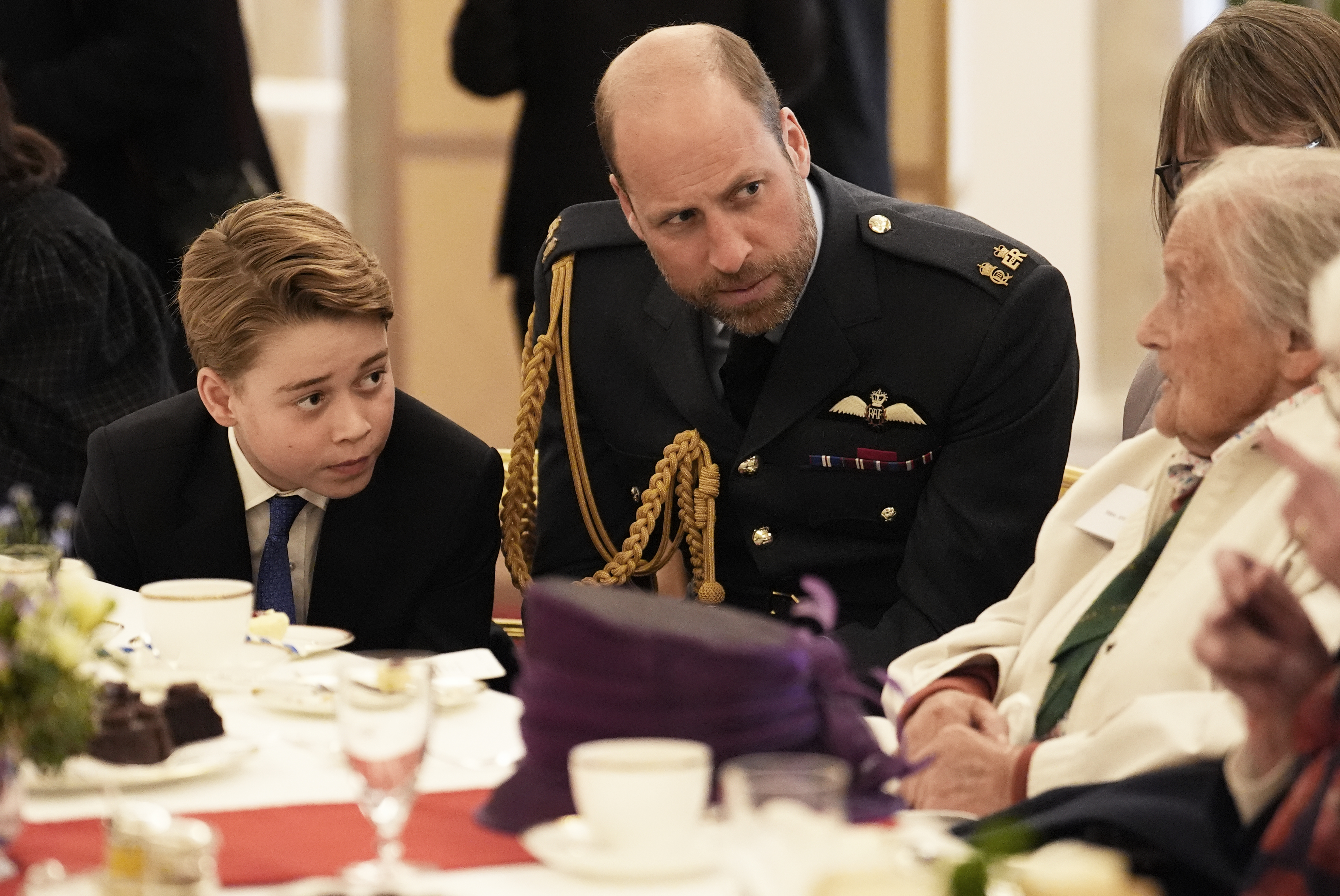 Prince William and Prince George at Buckingham Palace's VE Day Tea Party, 5 May 2025