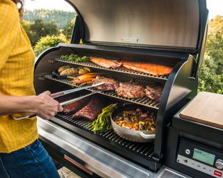pool party ideas poolside bbq grill by Traeger Grills