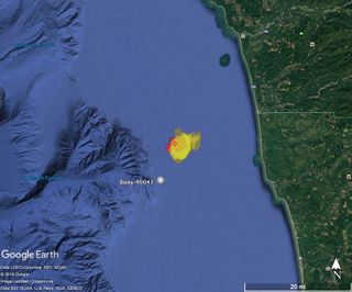 The meteorite fragments were found off the coast of Washington state.