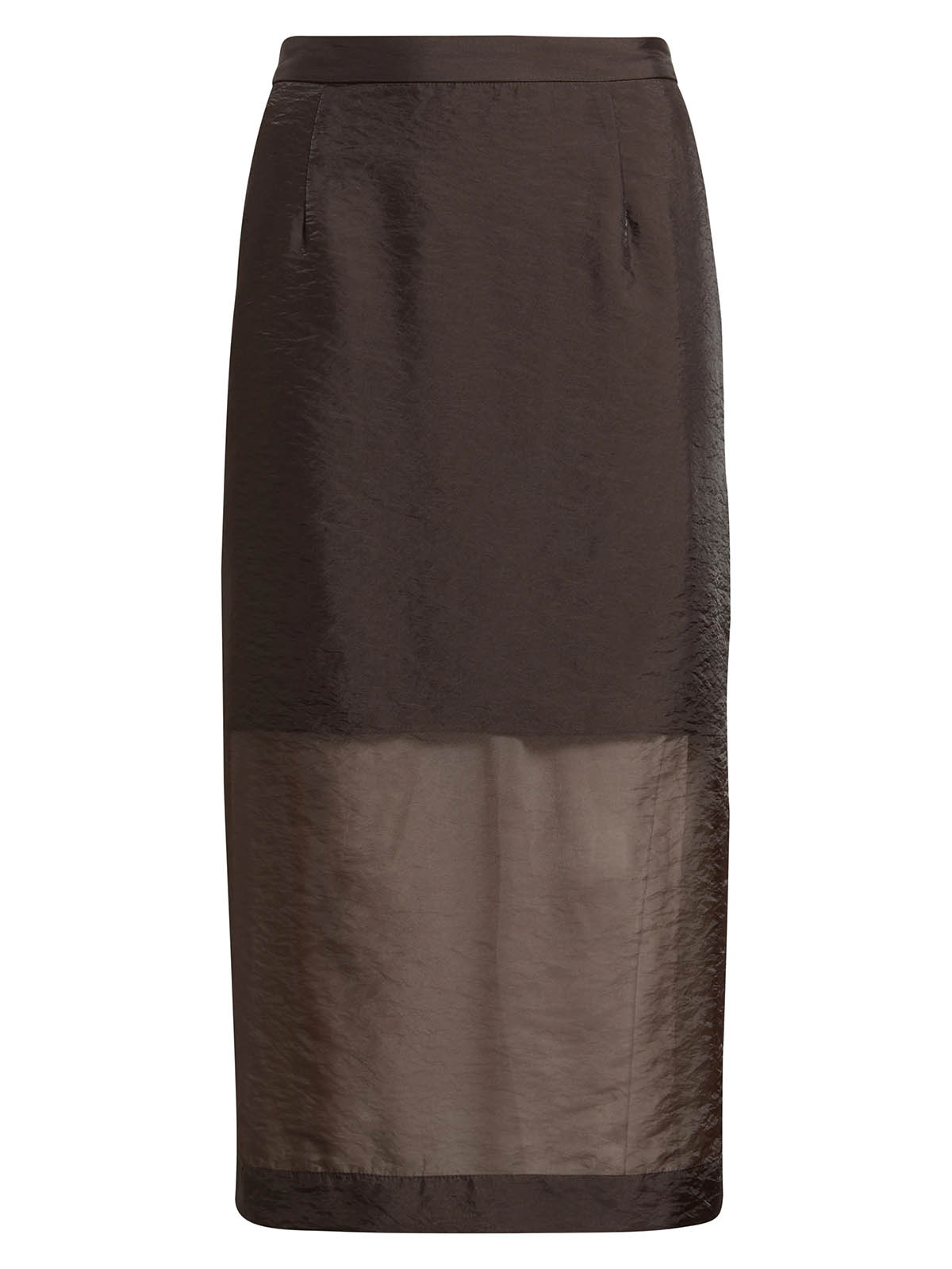 Organza Midi Pencil Skirt