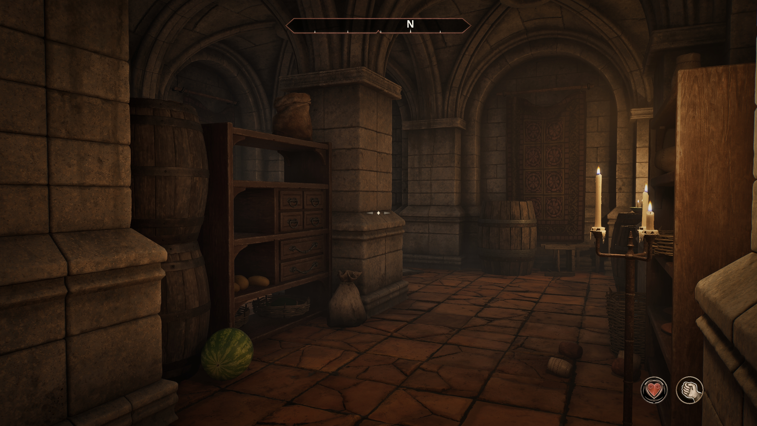 A candlelit Imperial City house in Oblivion Remastered
