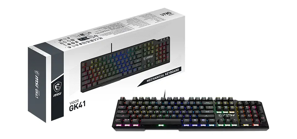 MSI præsenterer to gaming tastaturer i Vigor GK41-serien