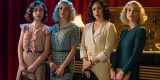 The main four characters in Cable Girls on Netflix.