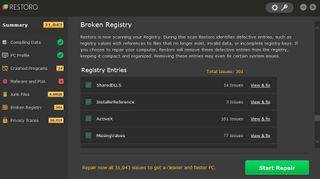 Registry Optimizer: Fix or delete corrupted registry entries