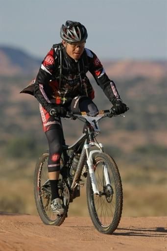 Josh Tostado on his way to elite men's victory in the USA Cycling 24-Hour Mountain Bike National Championships.