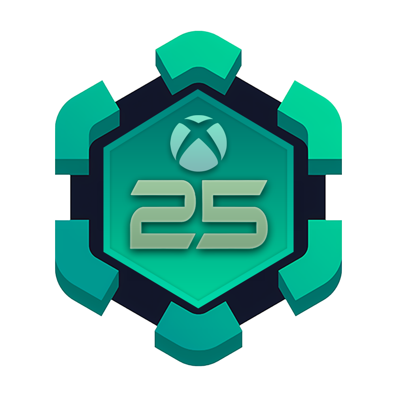 Xbox 25 year anniversary celebration badge for Windows Central