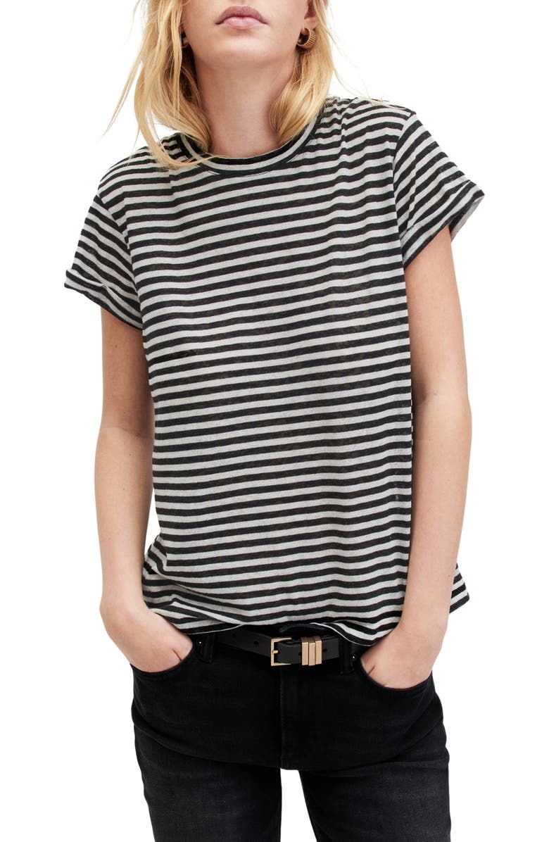 Anna Stripe Cotton Blend T-Shirt