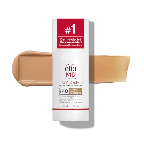 Eltamd Uv Daily Tinted Face Sunscreen Moisturizer, Spf 40, 0.5 Oz