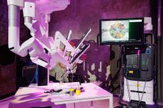 A robotic surgery machine at Italian Tech Week