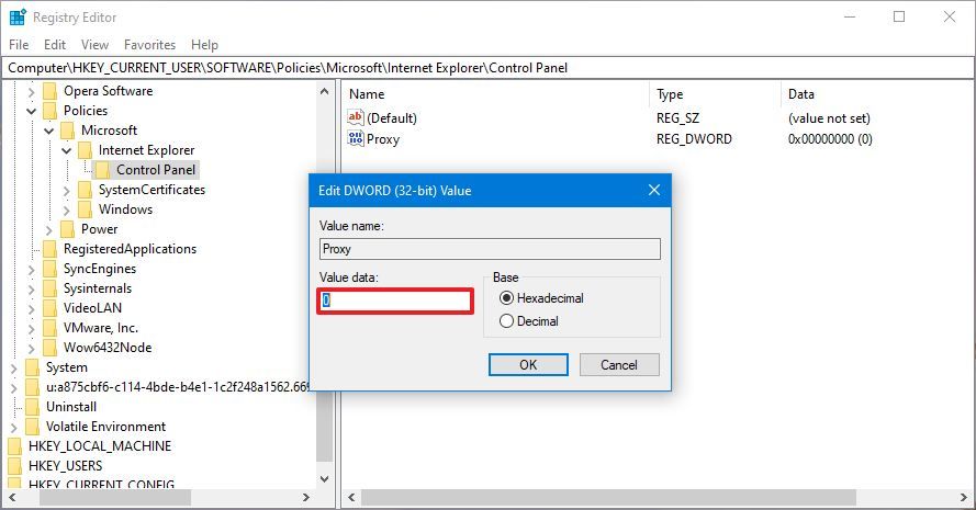 How to prevent users from changing proxy settings on Windows 10 ...