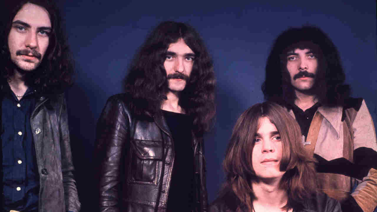 Black Sabbath posing for a photograph in 1970