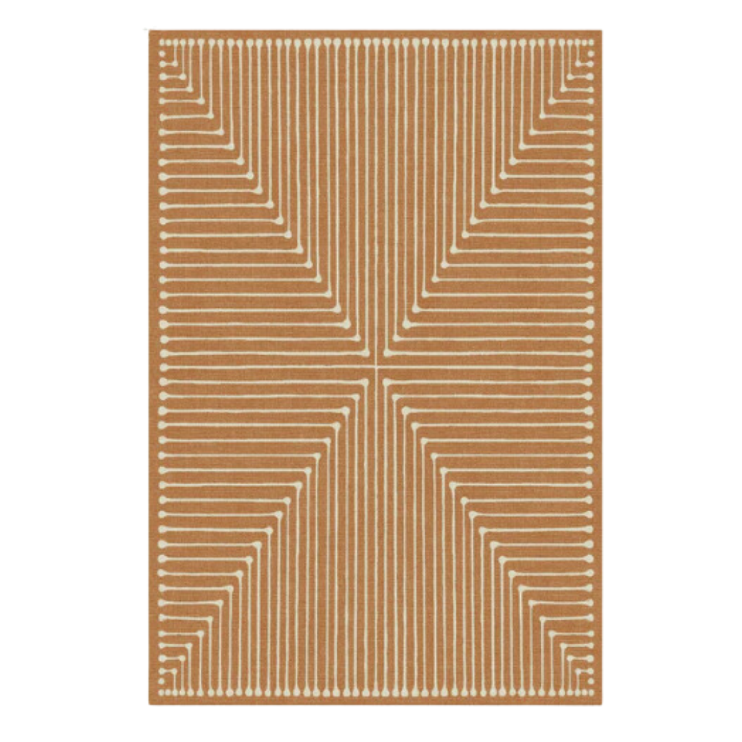 Jonathan Adler Inkdrop Copper Tufted Rug