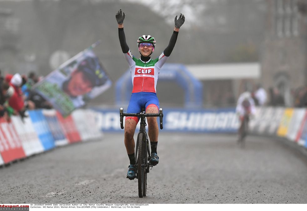 Eva Lechner (Luna Pro Team) takes second in Namur