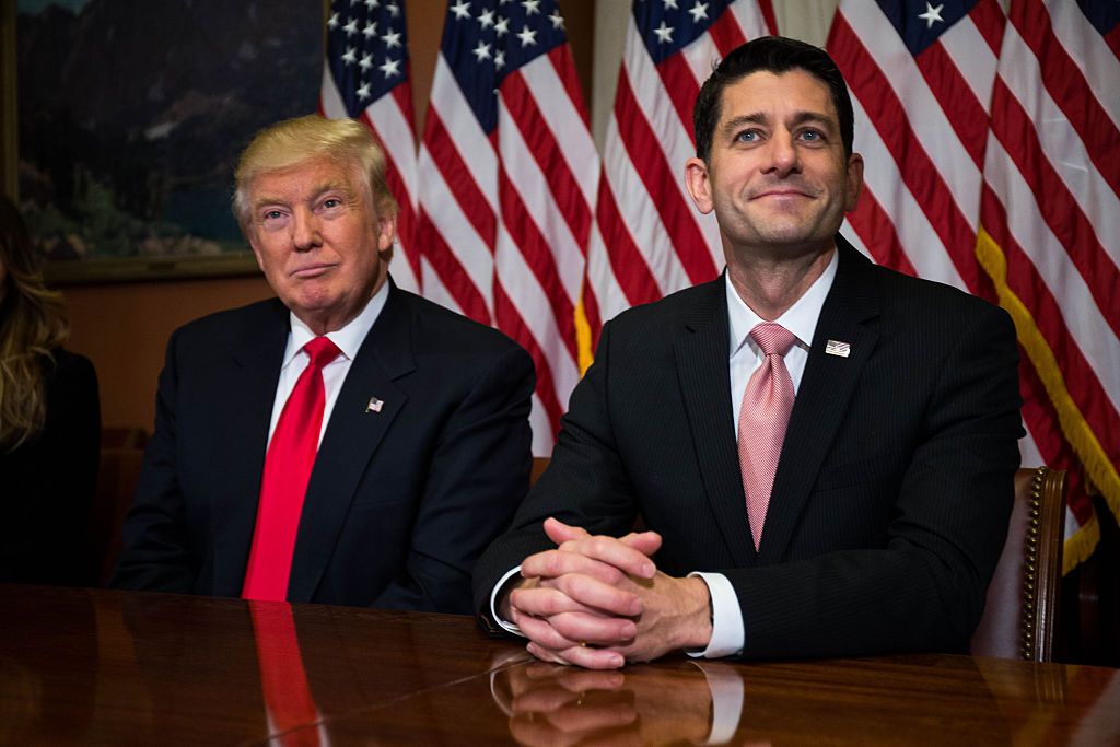 House Speaker Paul Ryan and President Trump.