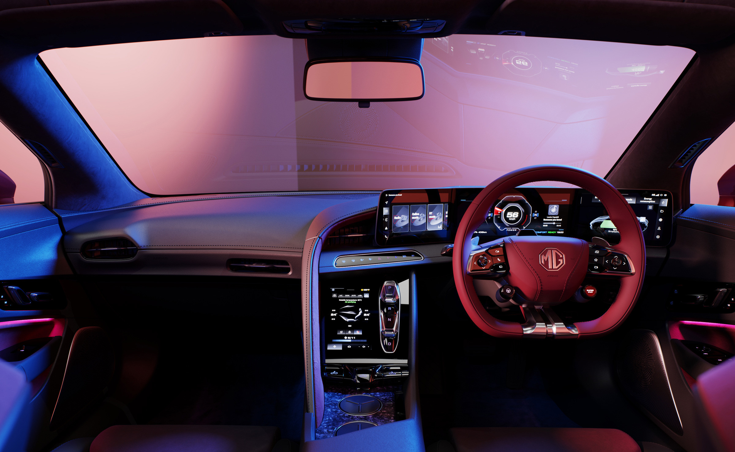 MG Cyberster dashboard