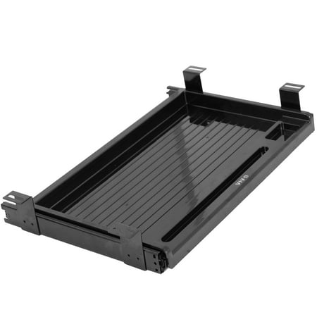 Vivo Black 17” Mounted Sliding Under Desk Slim Pull-Out Pencil Drawer