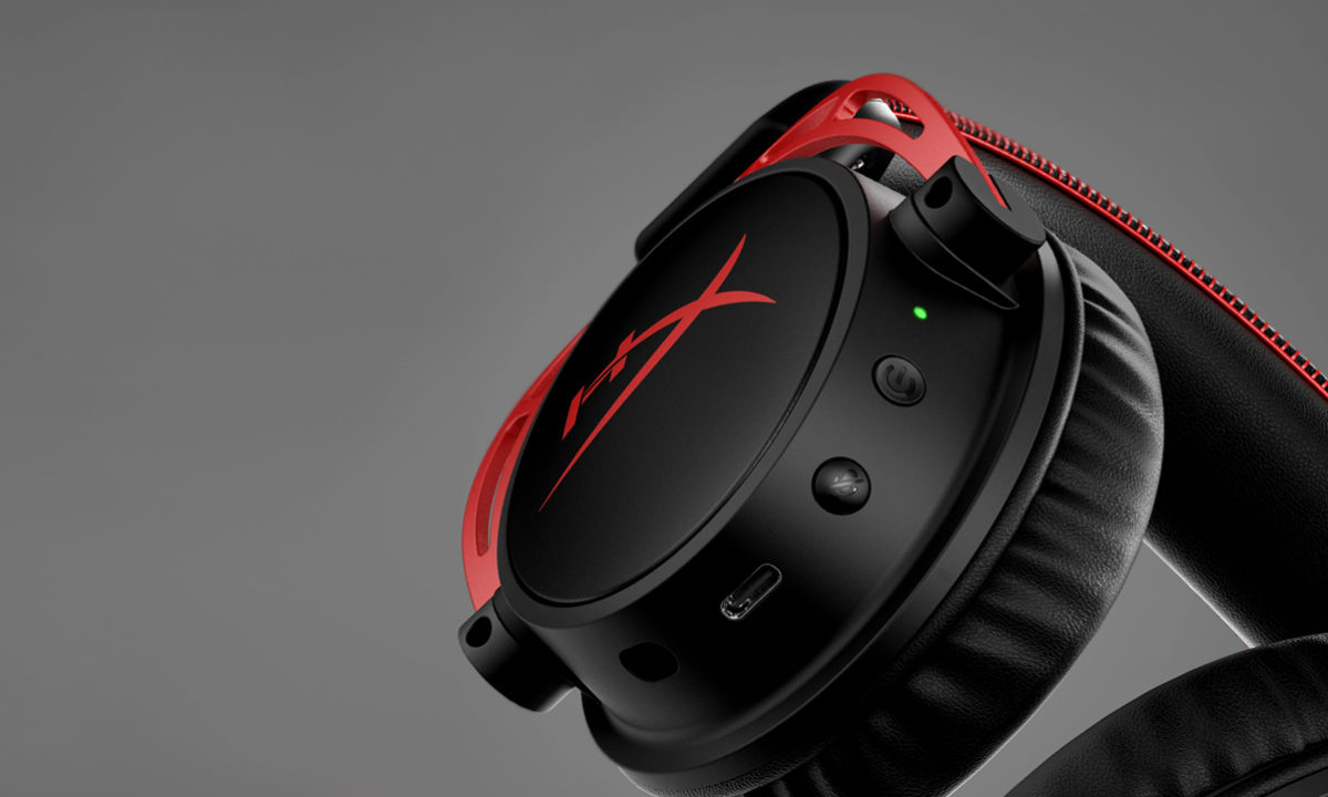 Primer plano de los HyperX Cloud Alpha Wireless