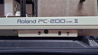 The rear connection panel of a Roland PC-200