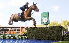 CALGARY, AB - SEPTEMBER 9: Sameh El Dahan of Egypt riding Suma's Zorro winds in the individual jumping equestrian on the final day of the Masters tournament at Spruce Meadows on September 9, 2018 in Calgary, Alberta, Canada. Sameh placed first with a jump-off time of 42.210 seconds and 0 faults. (Photo by Derek Leung/Getty Images)