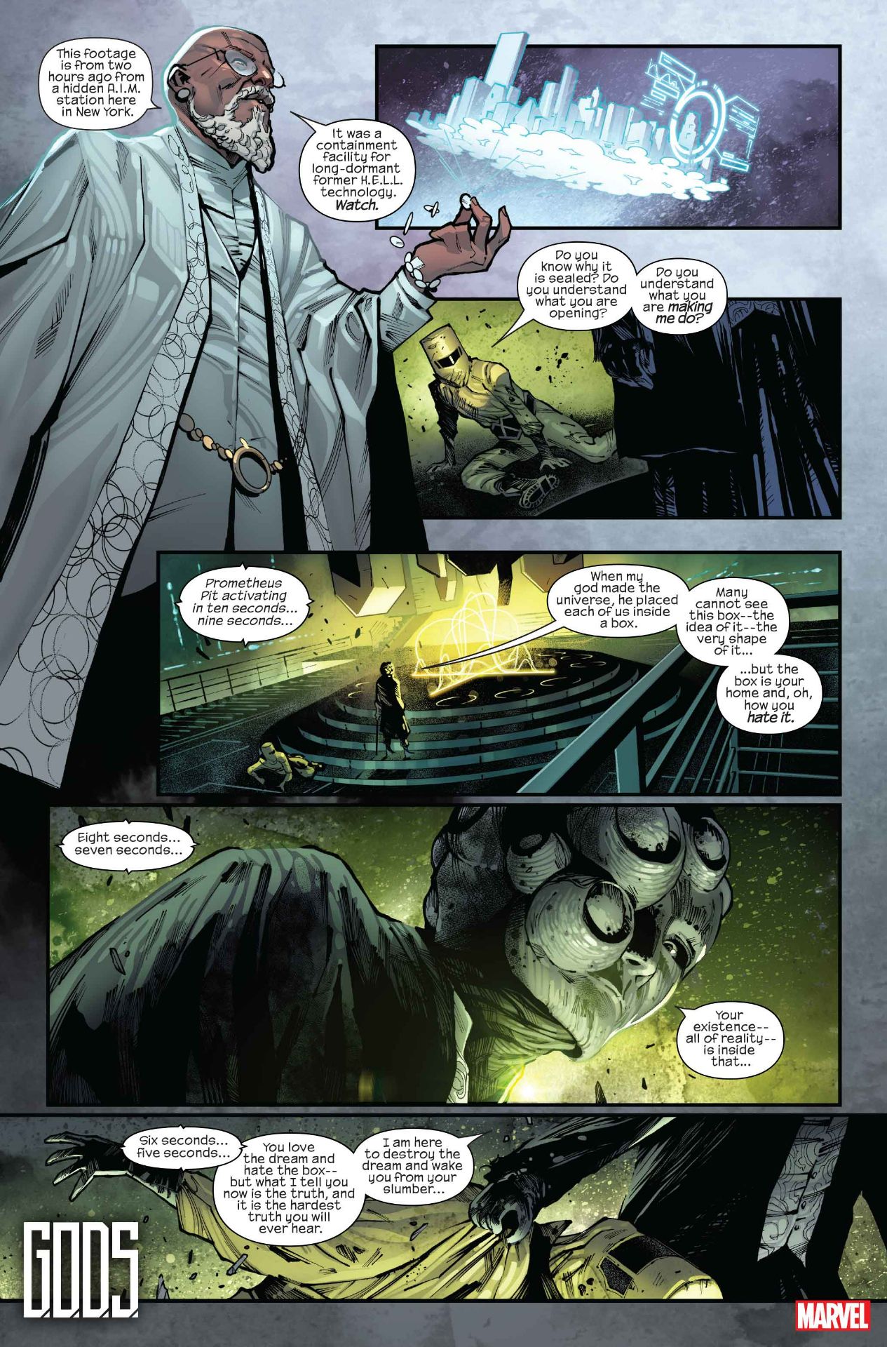 GODS #1 interior art