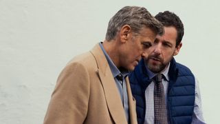 George Clooney and Adam Sandler in Jay Kelly on Netflix