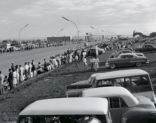 The Eixo Rodoviàrio, one of Brasilia’s main highways on Inauguration day