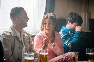 Michelle Keegan and Joe Gilgun in Brassic 