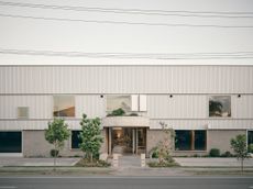 redesigned warehouse complex in Queensland bringing geometric crispness to industrial spaces