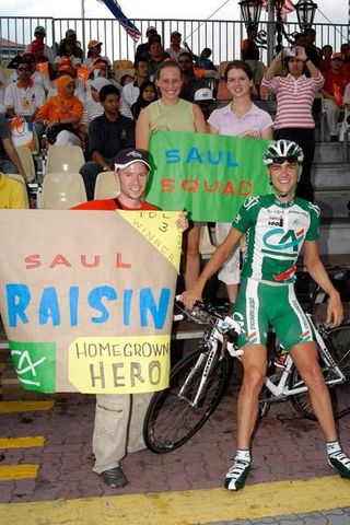American Saul Raisin (Credit Agricole) at the Tour of Langkawi in February 2006