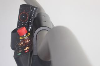 The emergency stop button on the Tacx Magnum
