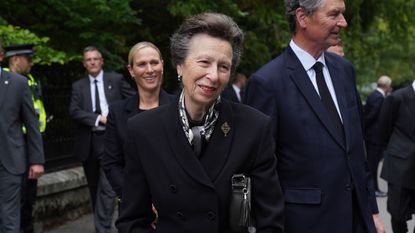 Princess Anne attended the lowkey service 