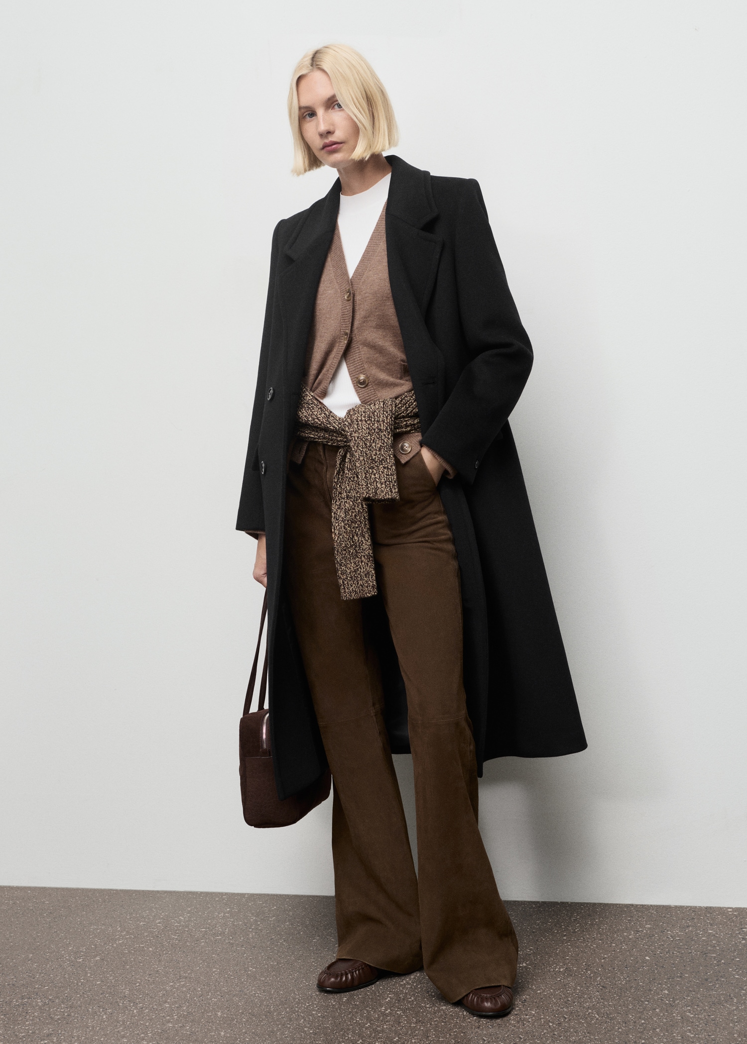 Double-Breasted Wool Coat - Women | Mango United Kingdom