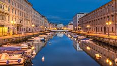 The Grand Canal in Trieste, Italy