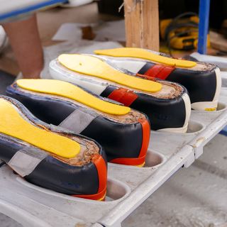 Uppers being made in the Goral factory